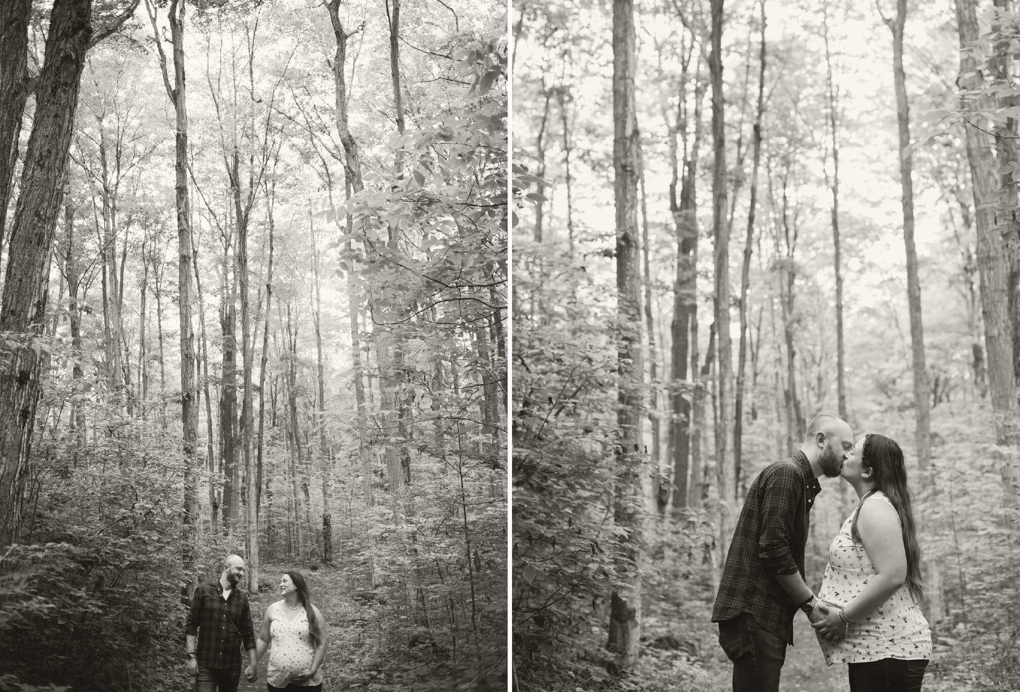 maternity pregnancy session in the forest