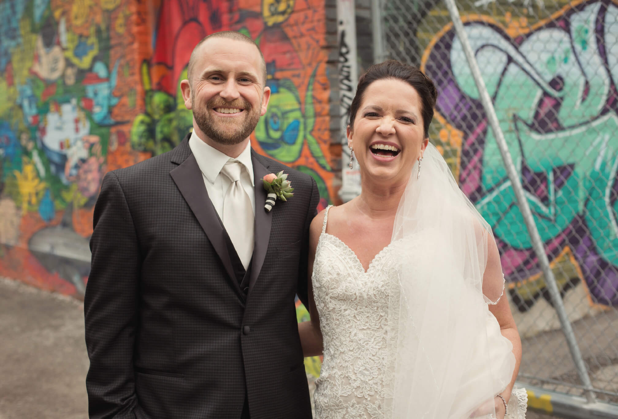 grafitti alley wedding photography
