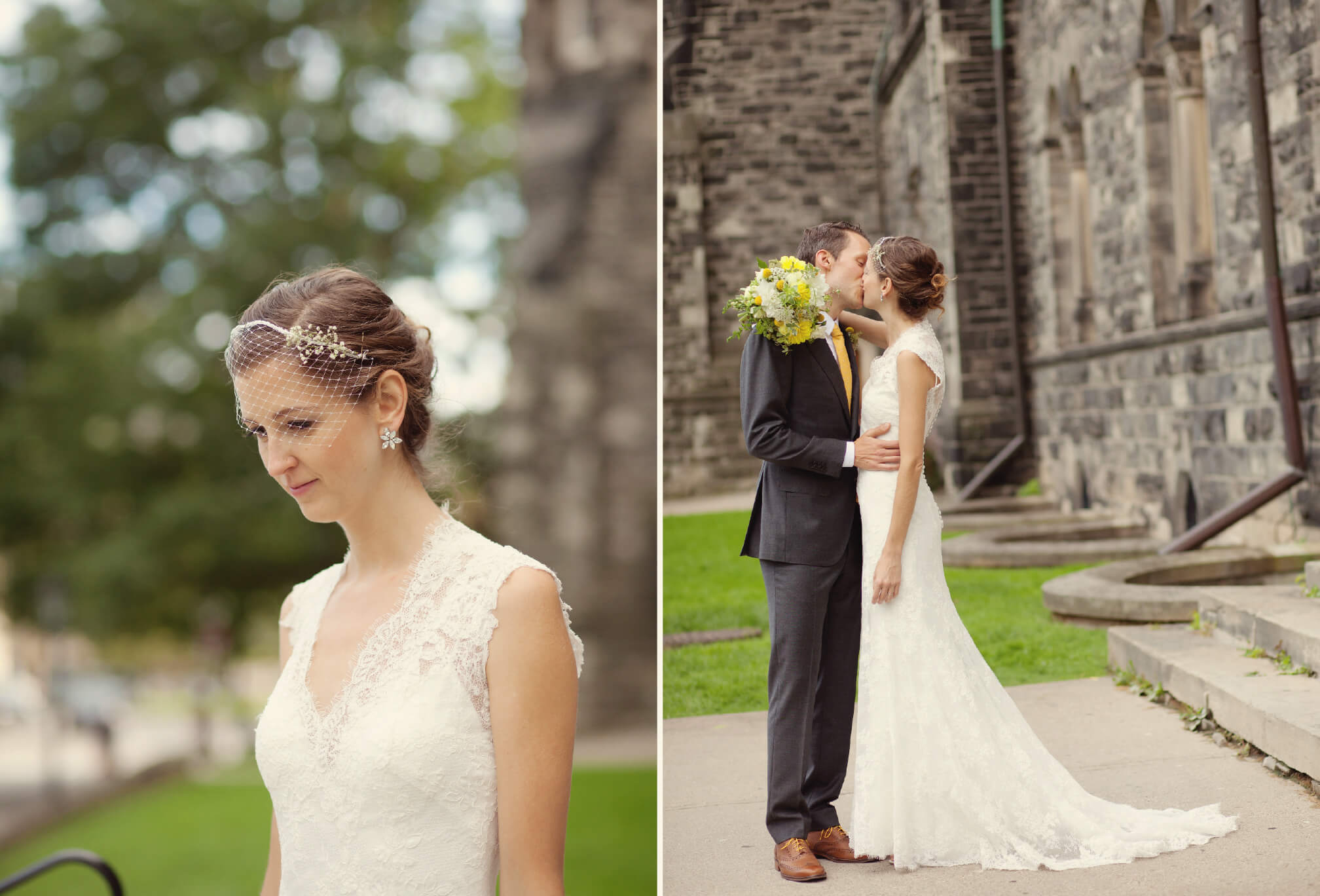 yellow and green wedding at u of t