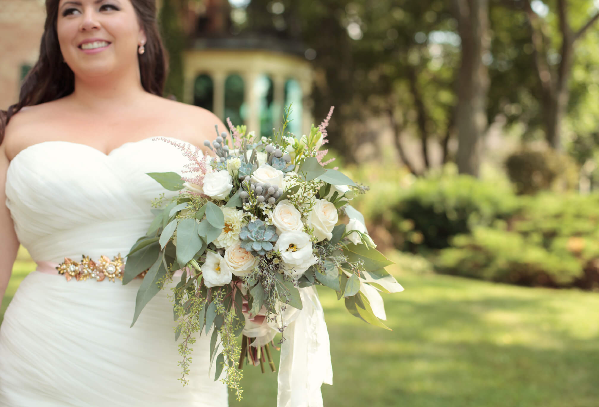 soft pastel wedding bouquet