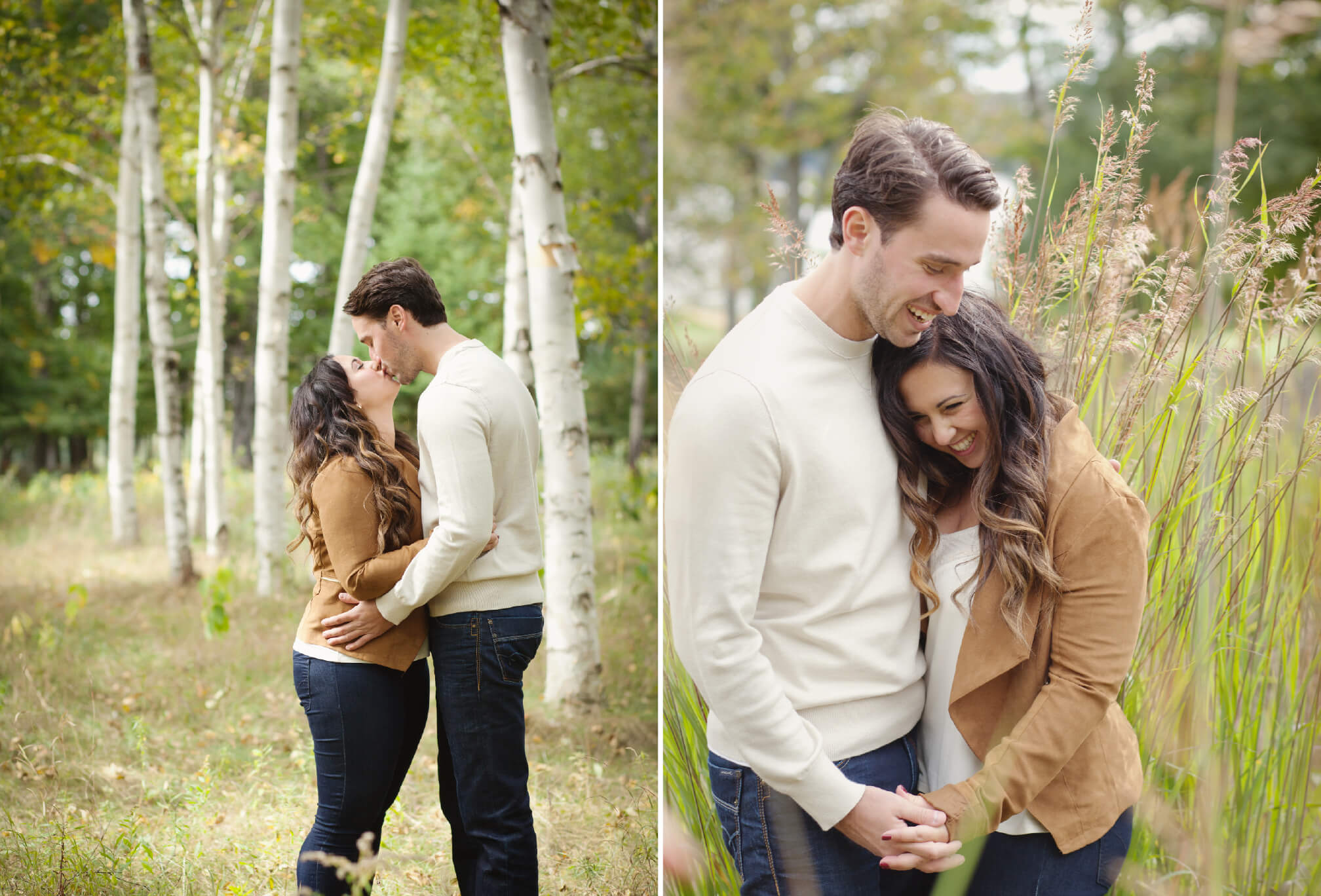 laughing candid engagement photography