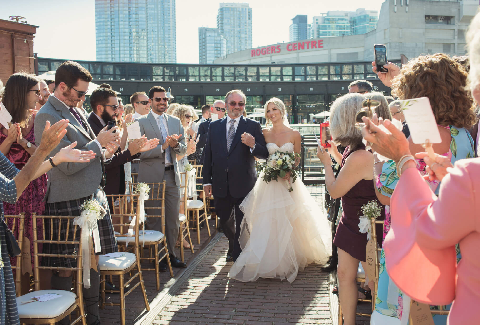 ceremony on deck at steam whistle